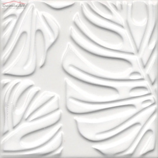 Плитка Kerama Marazzi Агдаль 2 белый матовый структура декор (15х15х0,9) арт. KMD2SFC001BN